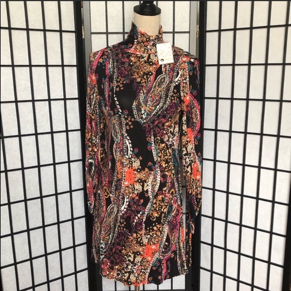 💎 Host Pick💎NWT Free People printed mini dress - Picture 4 of 4